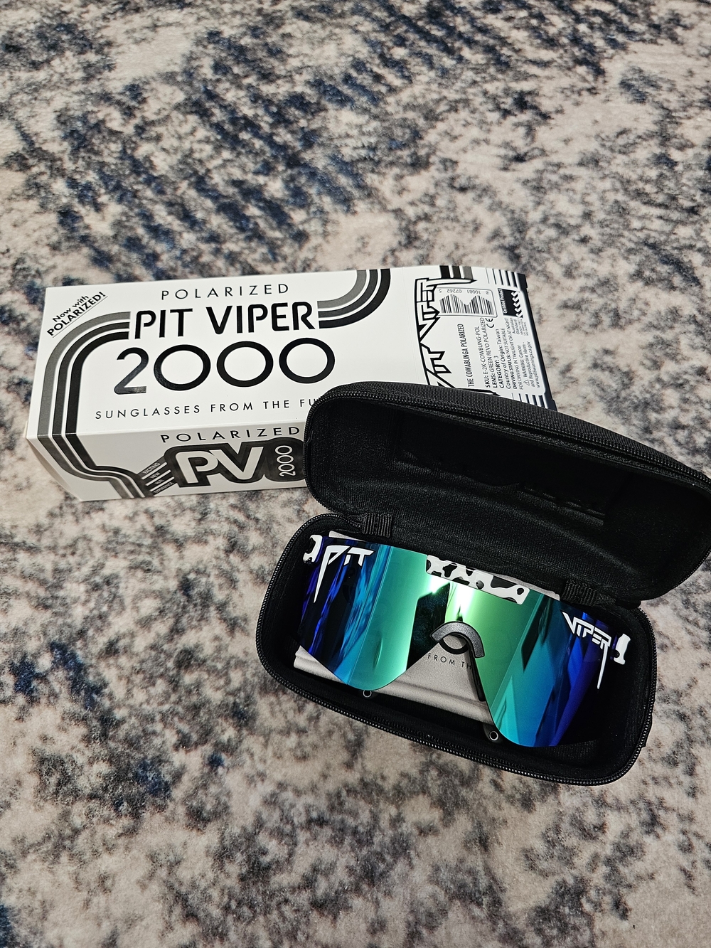 Pit Viper 2000 Polarized Mirrored Shield Sunglass Cowabunga